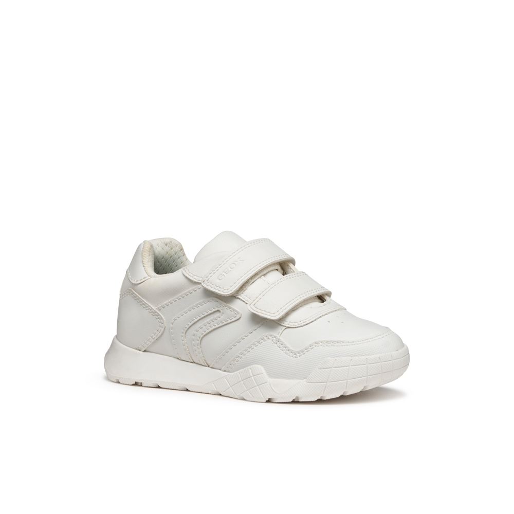 Geox - J Rann-e Boy - White - School Shoes
