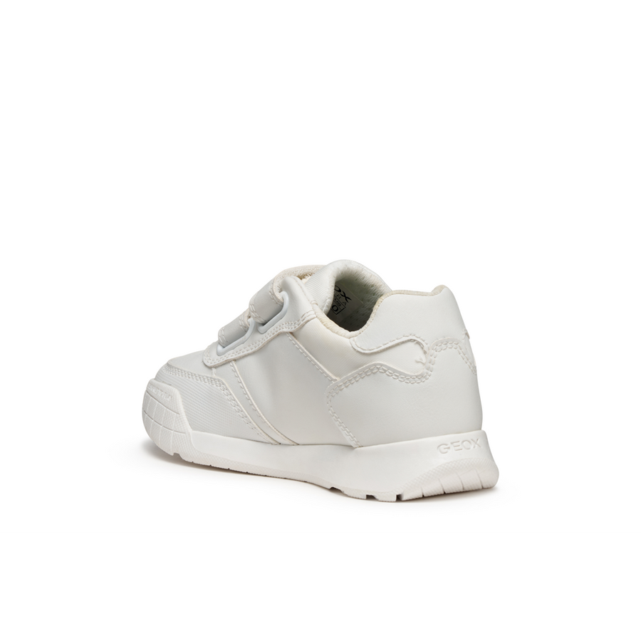 Geox - J Rann-e Boy - White - School Shoes