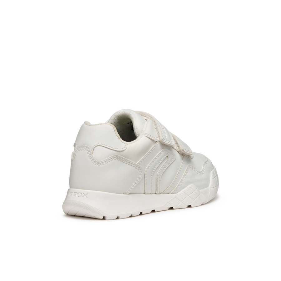 Geox - J Rann-e Boy - White - School Shoes