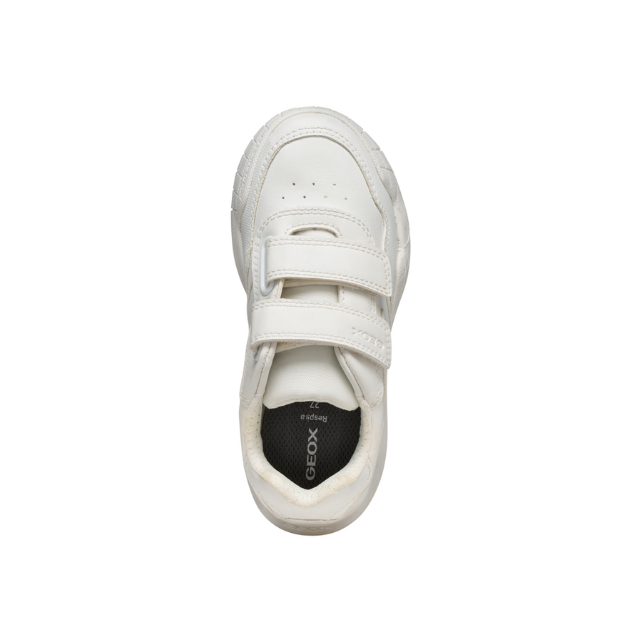 Geox - J Rann-e Boy - White - School Shoes
