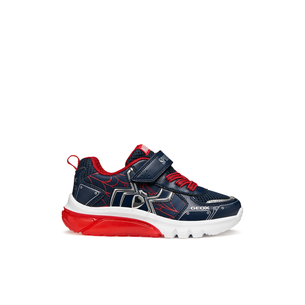 Geox - J Ciberdron Boy - Navy/Red - Trainers