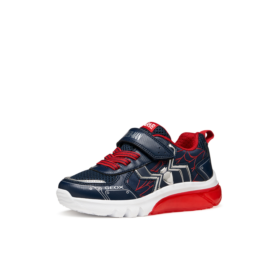Geox - J Ciberdron Boy - Navy/Red - Trainers