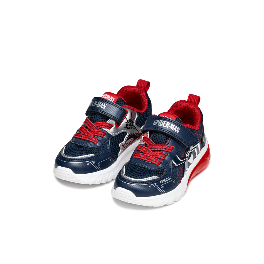 Geox - J Ciberdron Boy - Navy/Red - Trainers