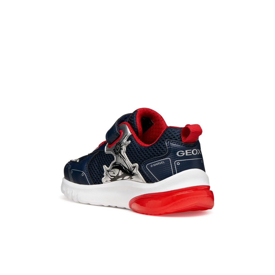 Geox - J Ciberdron Boy - Navy/Red - Trainers