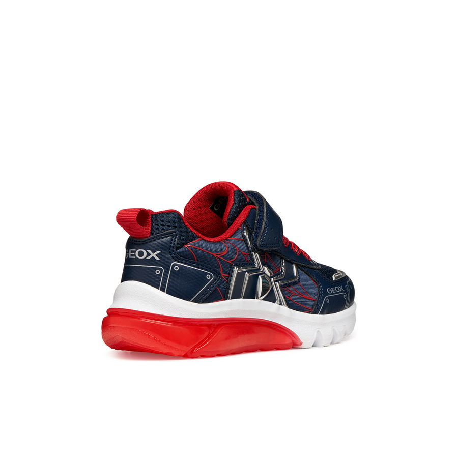 Geox - J Ciberdron Boy - Navy/Red - Trainers