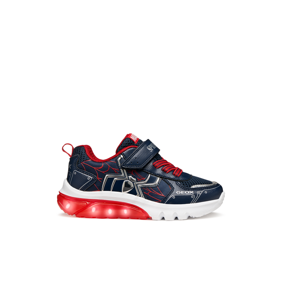 Geox - J Ciberdron Boy - Navy/Red - Trainers