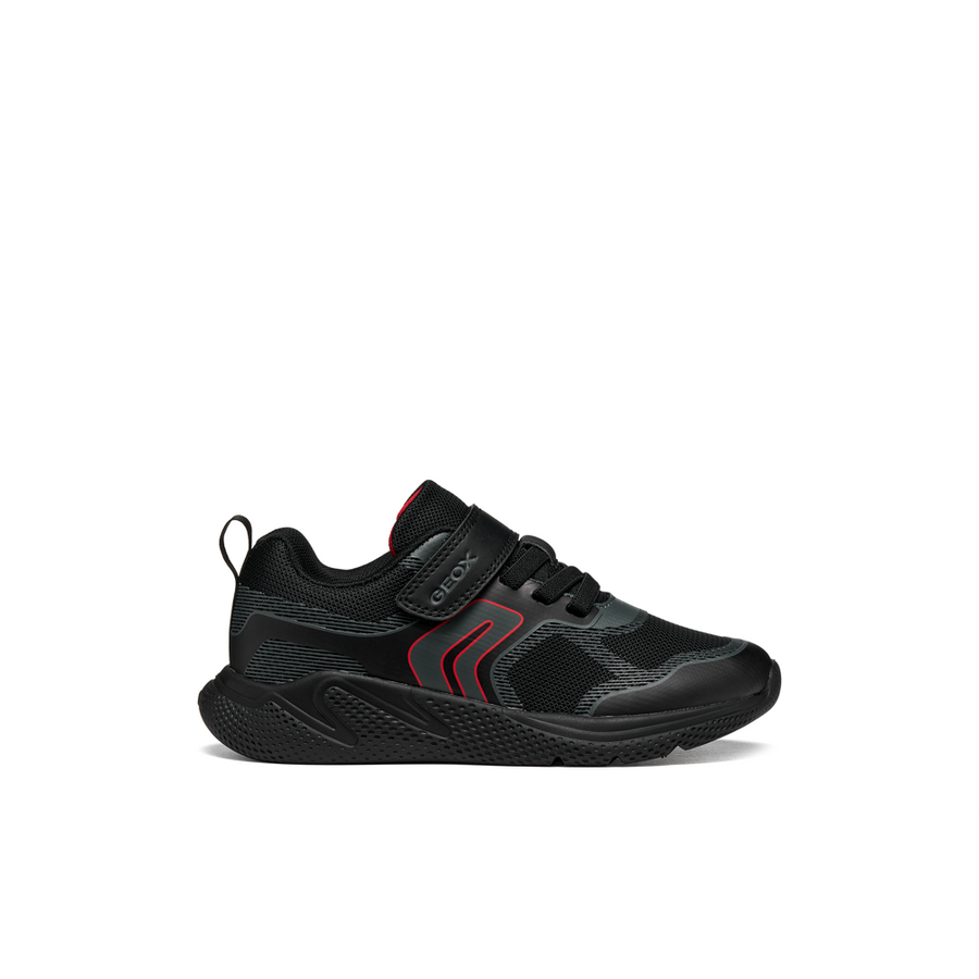 Geox J Sprintye Boy J66GBD0149JC0005 Black/Dark Grey Trainers