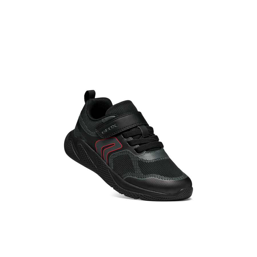 Geox J Sprintye Boy J66GBD0149JC0005 Black/Dark Grey Trainers