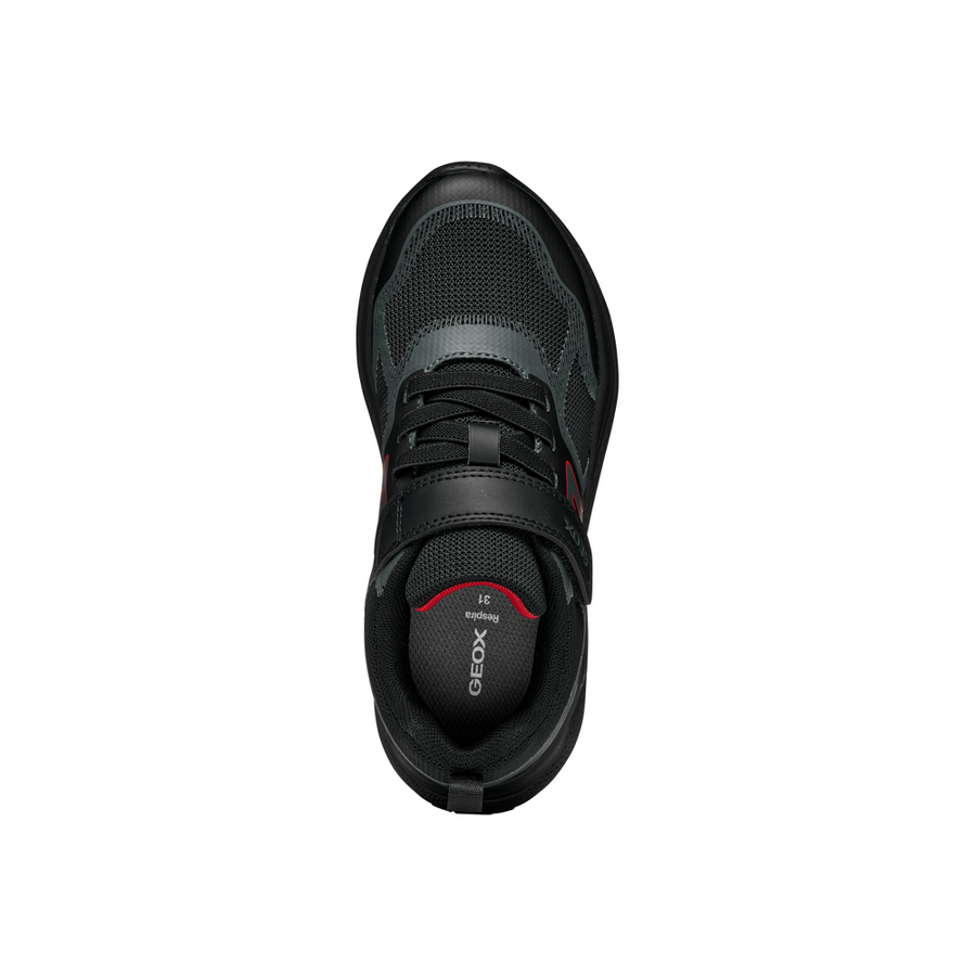 Geox J Sprintye Boy J66GBD0149JC0005 Black/Dark Grey Trainers