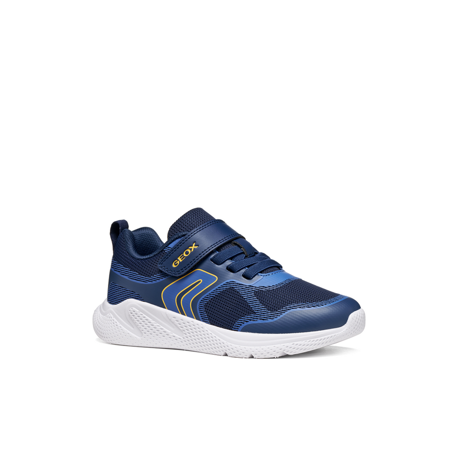Geox J Sprintye Boy J66GBD0149JC0657 Navy/Yellow Trainers
