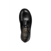 Geox - J Casey Girl (T-Bar) - Black Leather - School Shoes