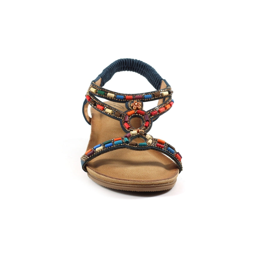 Lunar - Epsom Wedge  - Navy - Sandals
