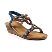 Lunar - Epsom Wedge  - Navy - Sandals
