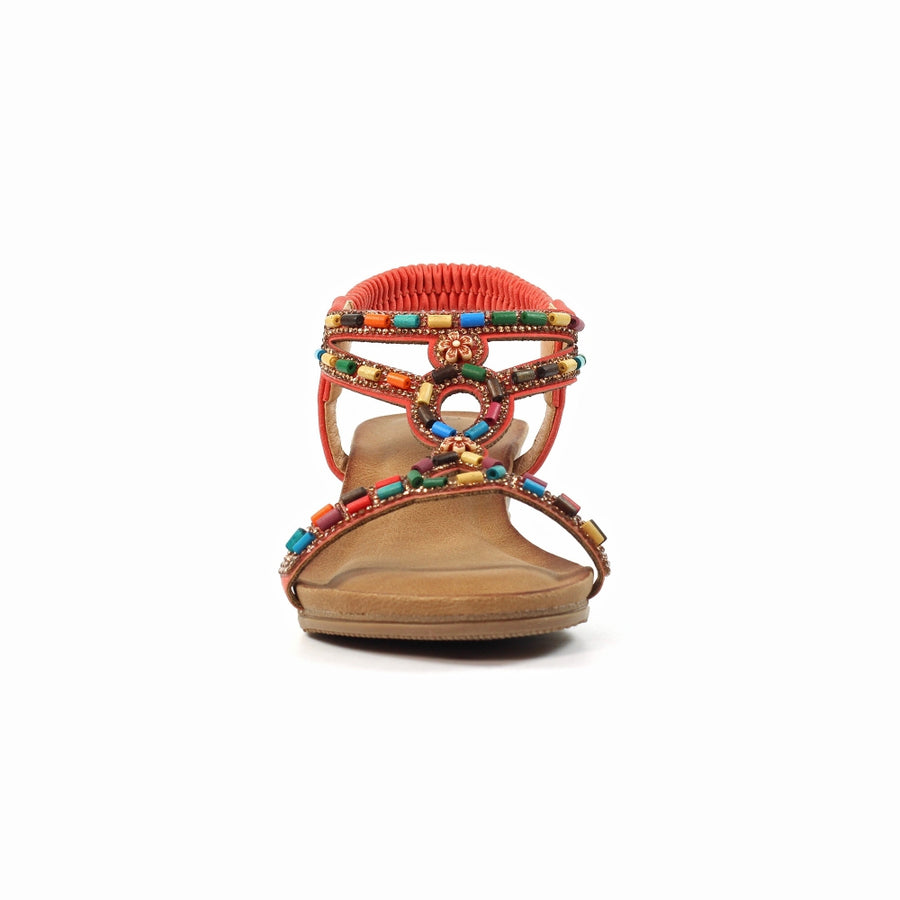 Lunar - Epsom Wedge  - Orange - Sandals