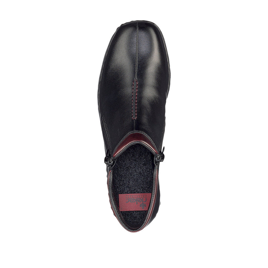 Rieker - L3882-00 - Schwarz/Burgund - Boots