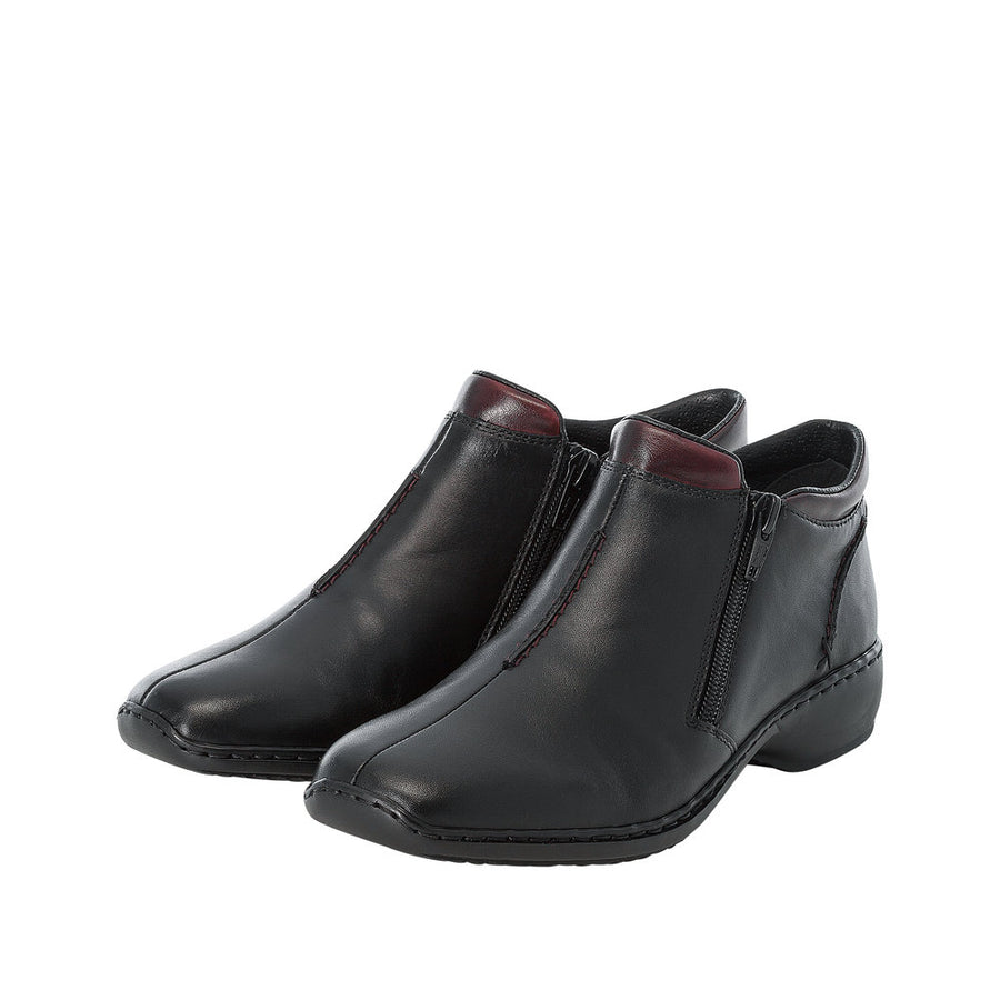 Rieker - L3882-00 - Schwarz/Burgund - Boots