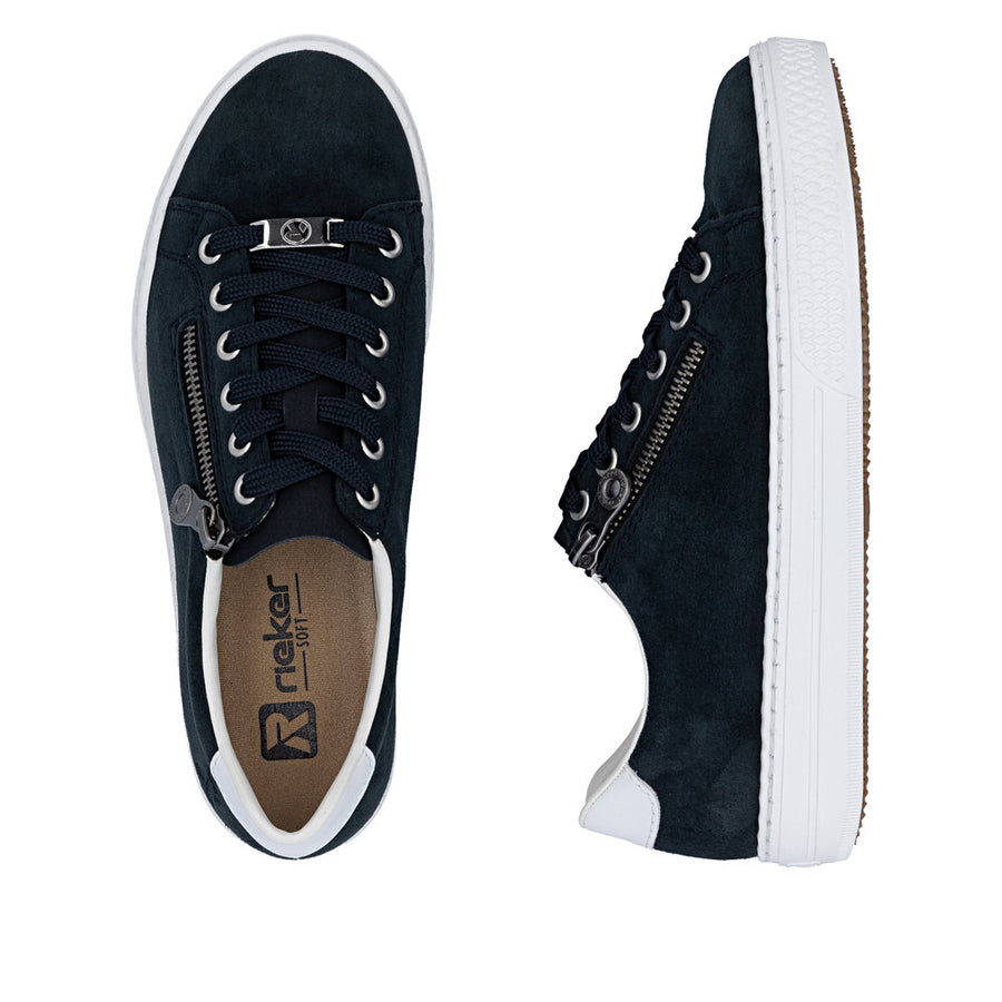 Rieker - L59L1-15 - Pazifik/Weiss - Shoes