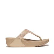 FitFlop - Lulu Crystal Embellished Toe-Post Sandals - Latte Beige - Sandals