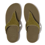 FitFlop - Lulu Crystal Embellished Toe-Post Sandals - Metallic Camo-Green - Sandals