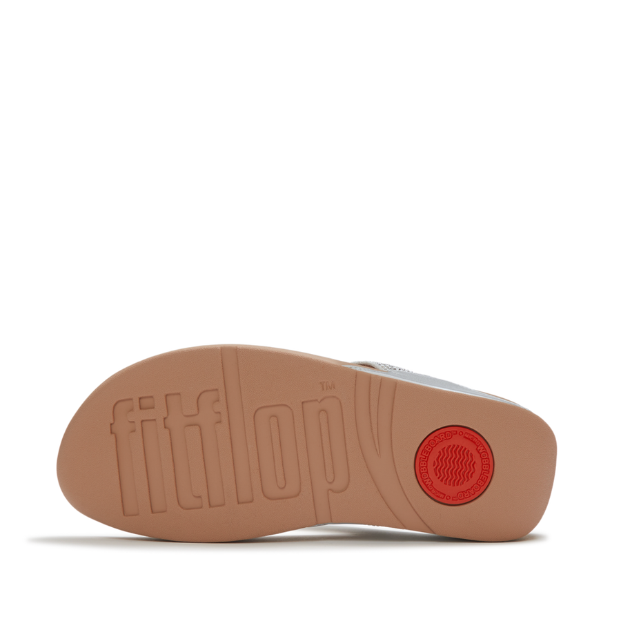 FitFlop - Lulu Crystal Toe-Post Sandals - Steeled Silver - Sandals