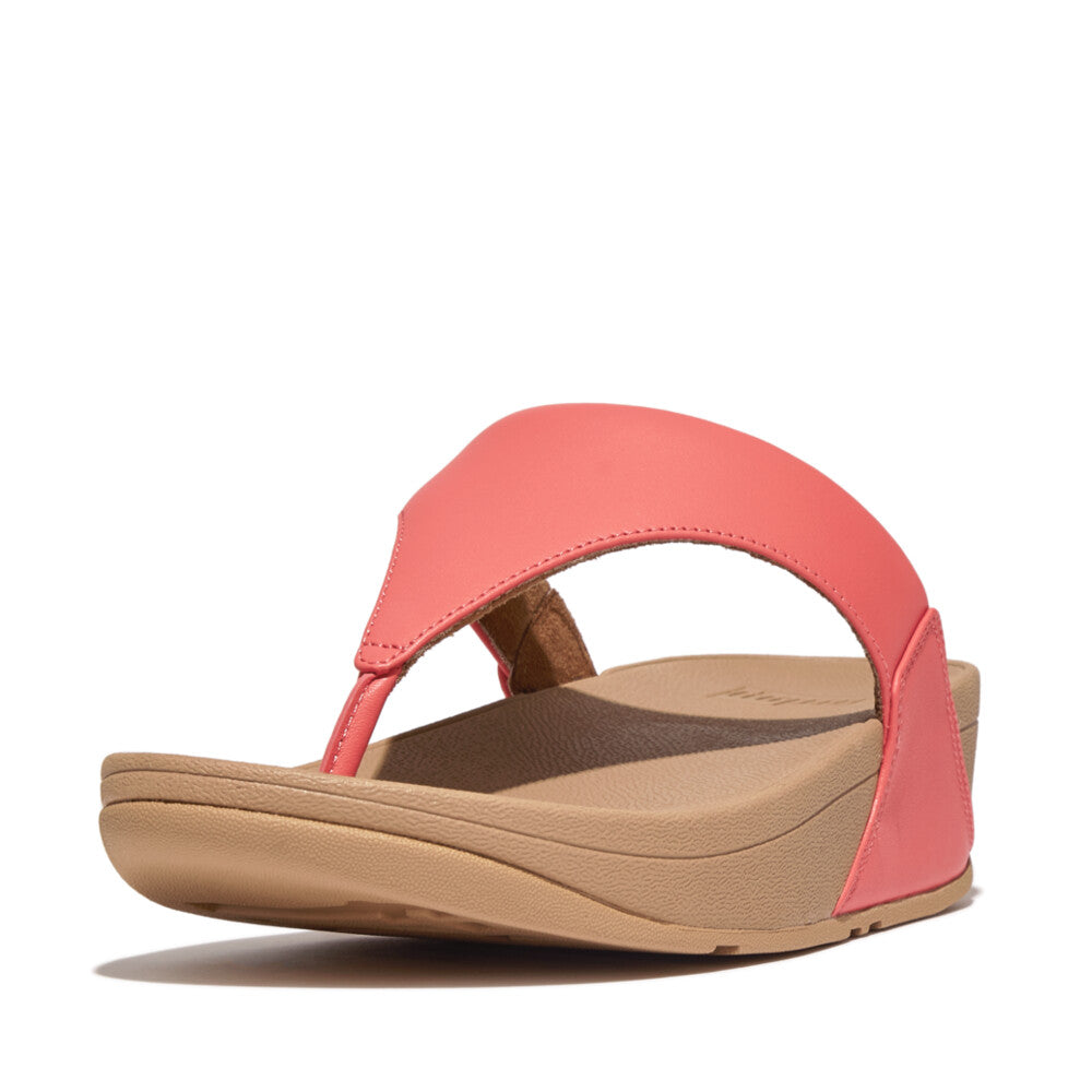 Fitflop - Lulu Leather Toe Post - I88-B09 - Rosy Coral - Sandals