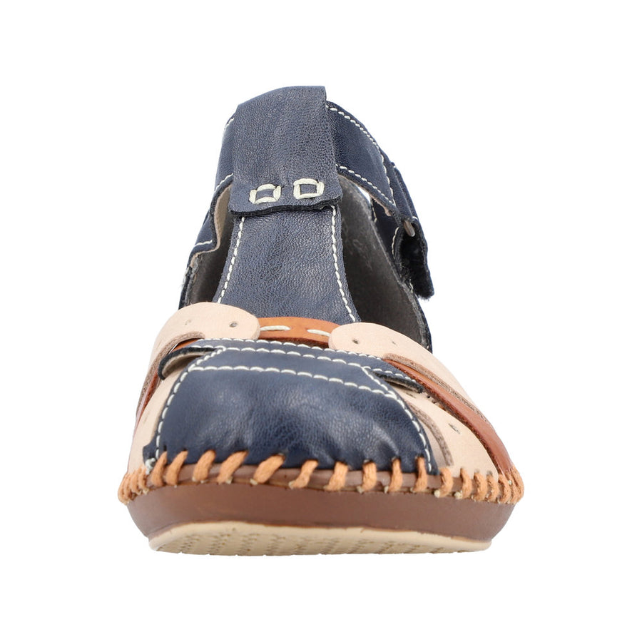 Rieker - M1655-14 - Pazifik/Nude/Cayenne - Sandals