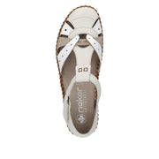 Rieker - M1655-61 - Porzellan/Weiss/Altrosa - Sandals