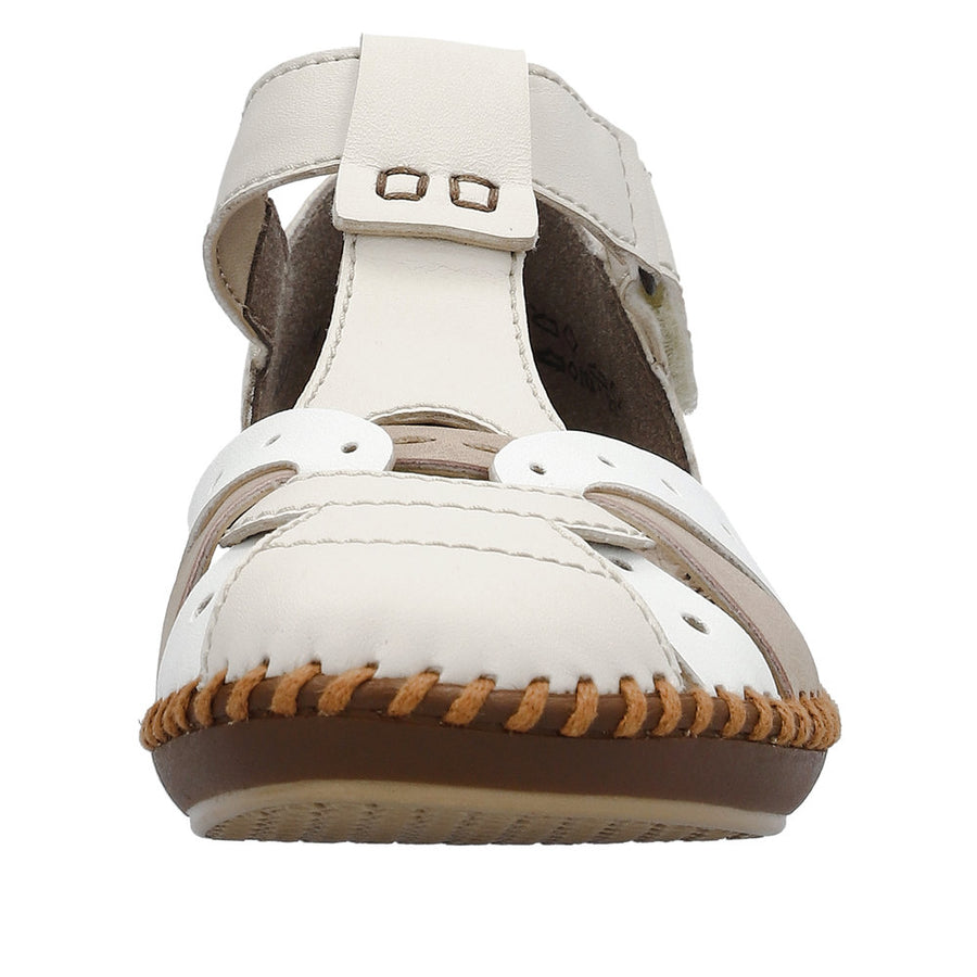Rieker - M1655-61 - Porzellan/Weiss/Altrosa - Sandals