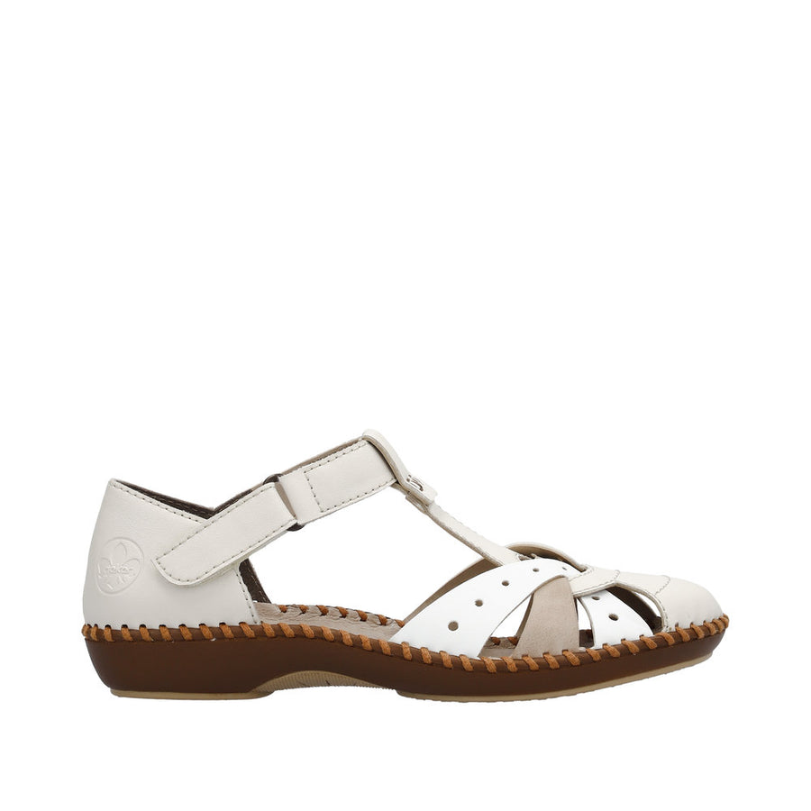 Rieker - M1655-61 - Porzellan/Weiss/Altrosa - Sandals