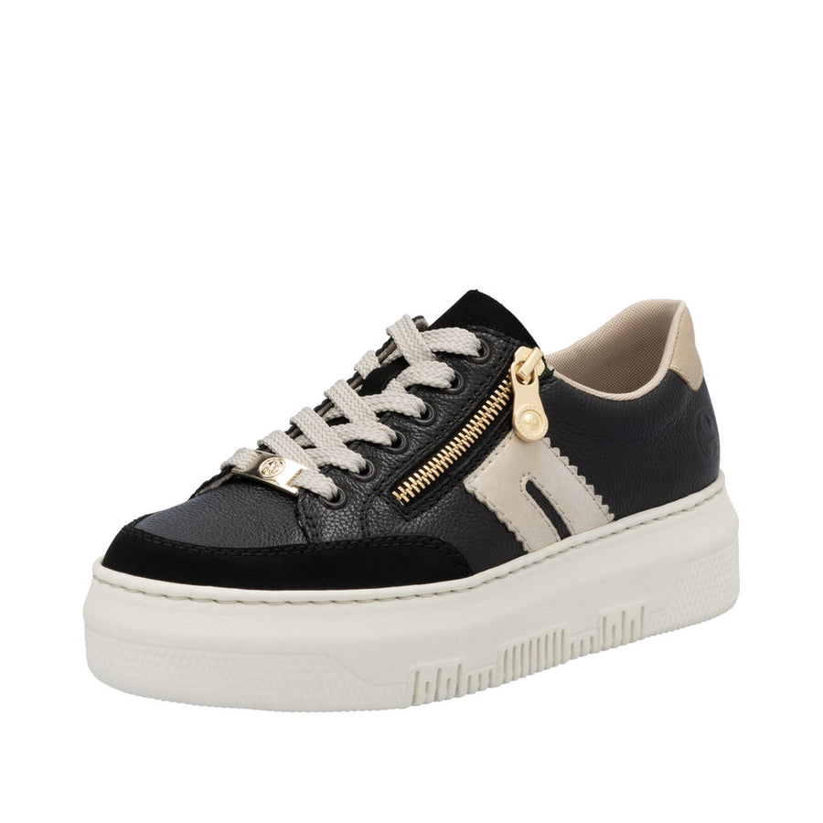 Rieker - M1912-00 - Schwarz/Muschel/Porzellan - Trainers
