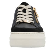 Rieker - M1912-00 - Schwarz/Muschel/Porzellan - Trainers
