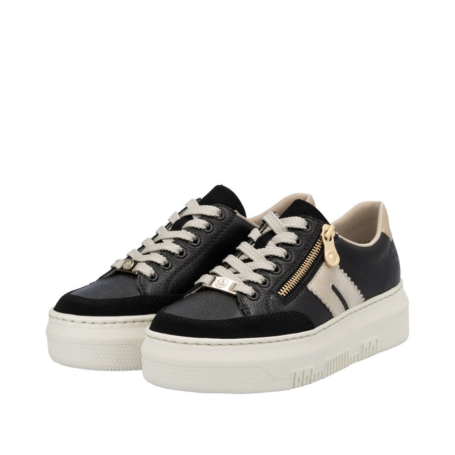 Rieker - M1912-00 - Schwarz/Muschel/Porzellan - Trainers
