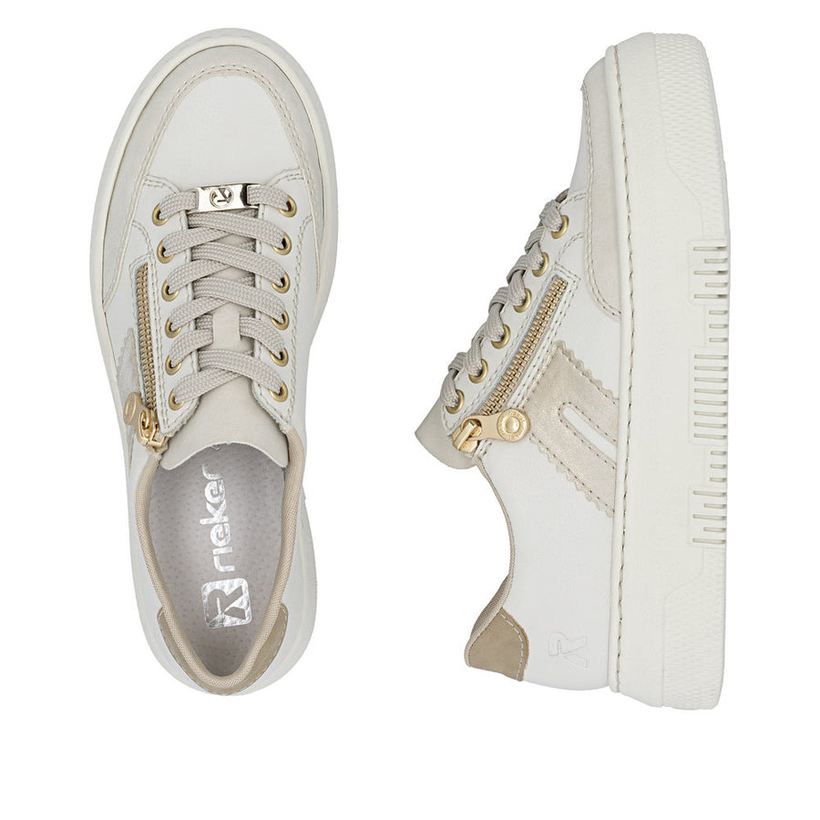 Rieker - M1912-80 - Crema/Offwhite - Shoes