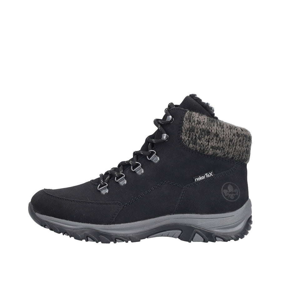 Rieker Julissa M9610-00 Schwarz/Anthrazit Boots