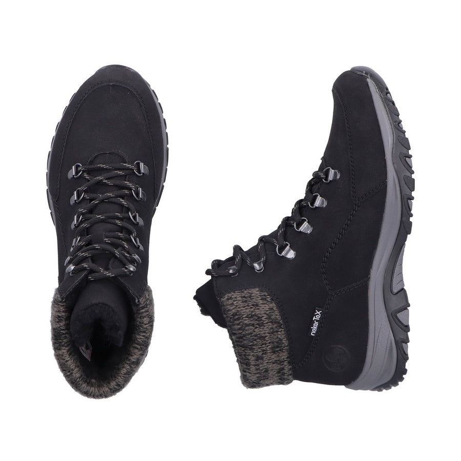 Rieker Julissa M9610-00 Schwarz/Anthrazit Boots