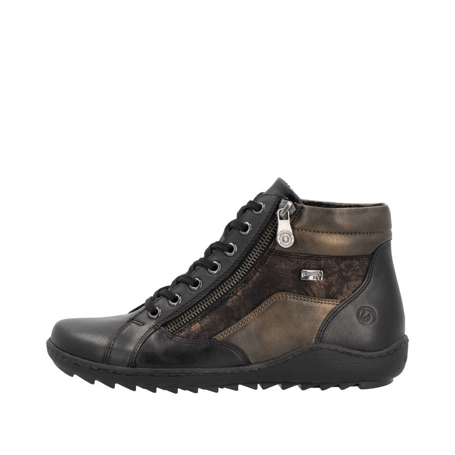 Remonte - R1458-03 - Schwarz/Schwarz-Antique/Antik - Boots