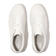 FitFlop - Rally Crystal-Backtab Leather Sneakers - Urban White/Silver - Shoes