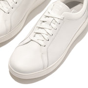 FitFlop - Rally Crystal-Backtab Leather Sneakers - Urban White/Silver - Shoes