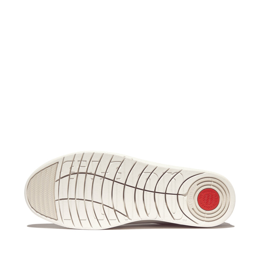 FitFlop - Rally Crystal-Backtab Leather Sneakers - Urban White/Silver - Shoes