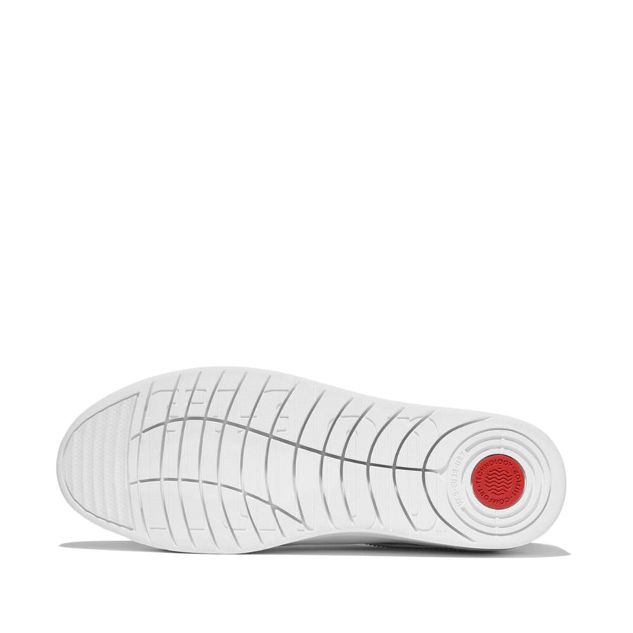 FitFlop - Rally Crystal-Trim Leather Sneakers - Urban White - Shoes