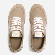FitFlop Retro-Q FF Fabric Suede Cappuccino/Cream Trainers