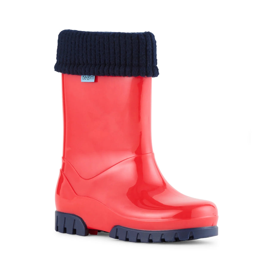 Term - Roll Top Welly - Red/Navy - Wellingtons