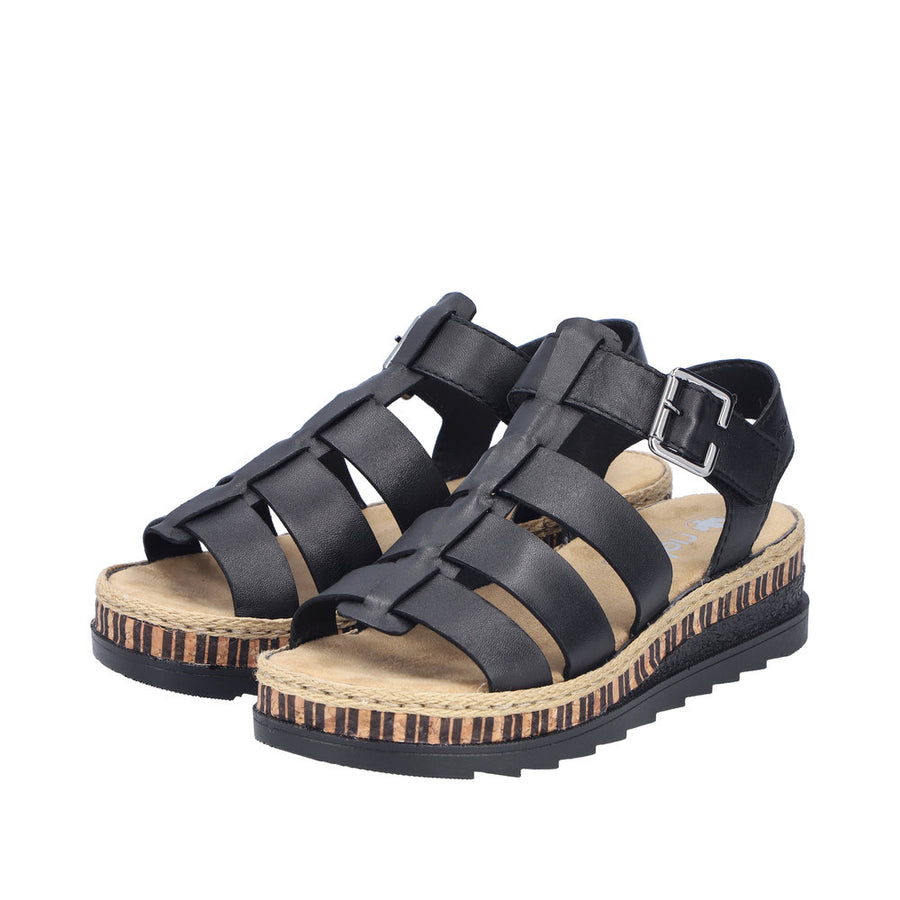 Rieker - V7904-00 - Black - Sandals