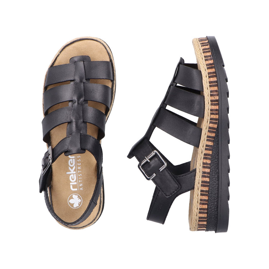 Rieker - V7904-00 - Black - Sandals