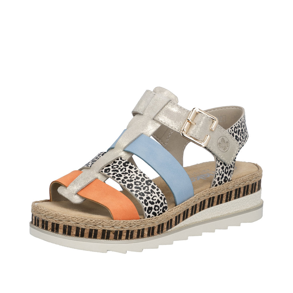 Rieker - V7904-90 - Nude/Pumpkin - Sandals