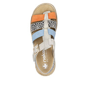 Rieker - V7904-90 - Nude/Pumpkin - Sandals