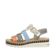 Rieker - V7904-90 - Nude/Pumpkin - Sandals