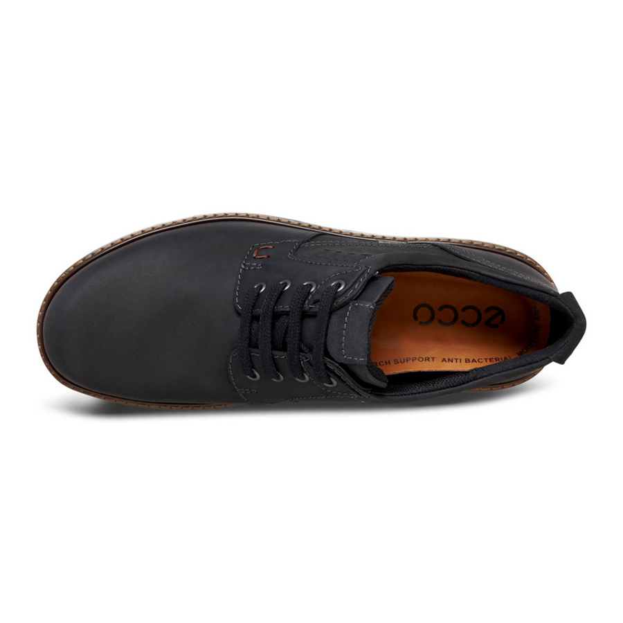 Ecco - Turn GTX Plain Toe Tie - Black/Black - Shoes