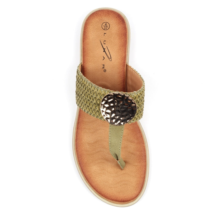 Lunar - Fiona  - Khaki - Sandals