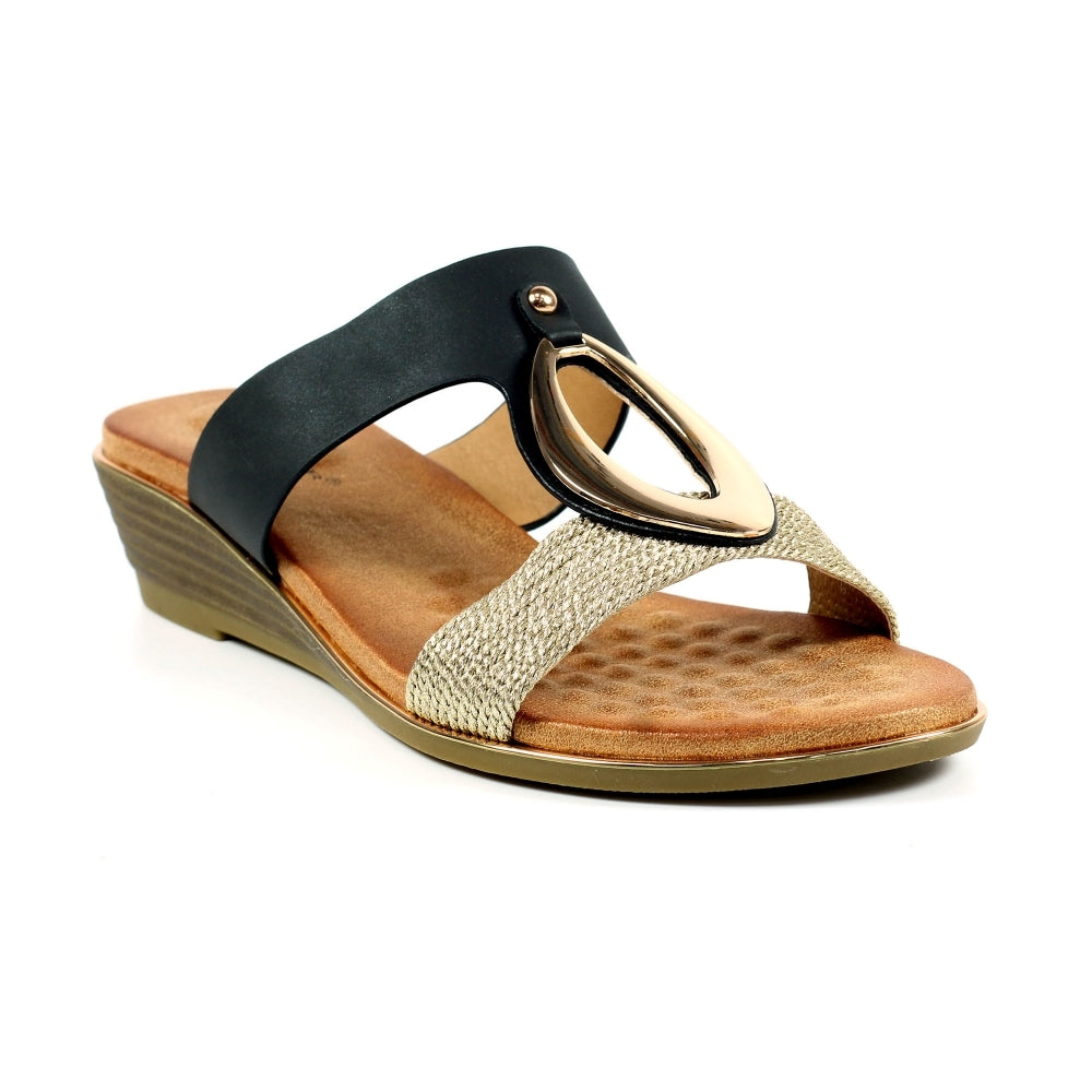 Lunar - Porto - Black - Sandals